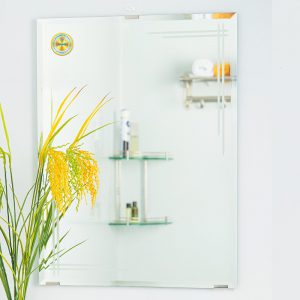 Gương Nhà Tắm Viền Kẻ Đôi Tinh Tế