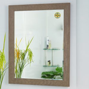 Gương Khung Gỗ Màu Xám Cao Cấp