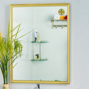 Gương Trang Điểm Màu Vàng Kem