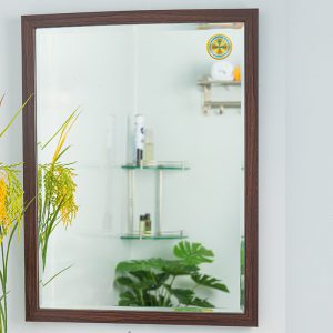 Gương Treo Tường Giả Màu Gỗ Hương