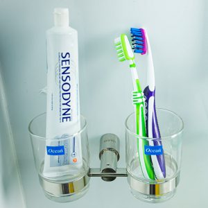 Kệ Ly Đôi Đựng Bàn Chải, Kem Đánh Răng Cao Cấp