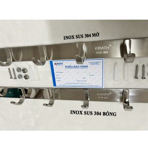 Móc Treo Inox 7 Móc Gắn Tường