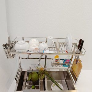 Kệ Úp Chén Trên Bồn Rửa Inox 304