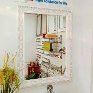 Gương Trắng Hoa Văn Tân Cổ Điển