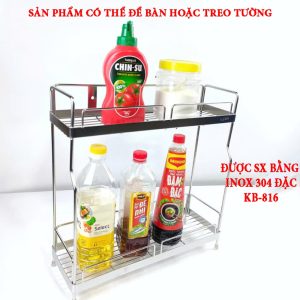 Kệ Nhà Bếp Treo Tường Hoặc Để Bàn KB-816