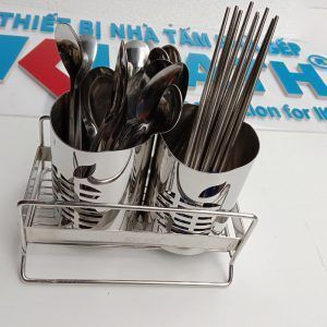 Ống Đũa Đôi Để Bàn (Tặng Kèm Kệ)