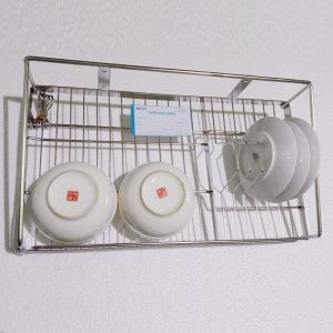 Kệ Úp Chén Đĩa 1 Tầng Treo Tường