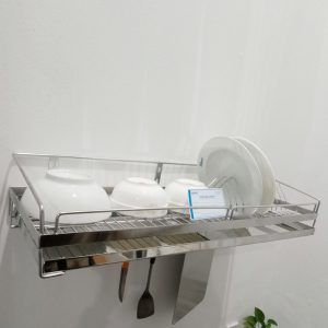 Kệ Chén Inox 304 Có Khay Hứng Nước