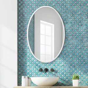 Gương Oval Khung Sắt Sơn Tĩnh Điện