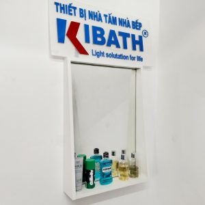 Gương Treo Tường Kệ Gỗ