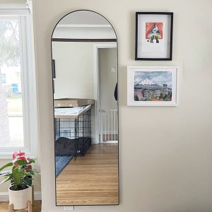 Gương Khung Nhôm Hình Bán Nguyệt KB-147