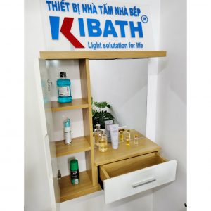 Bàn Trang Điểm Kibath Treo Tường Hiện Đại Có Đèn Led