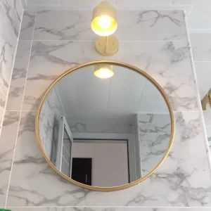 Gương Nhôm Viền Vàng Sang Trọng