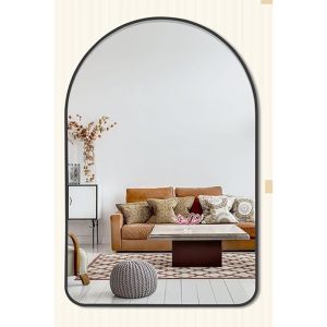 Gương Hình Vòm Kibath Khung Nhôm Màu Đen KB-171