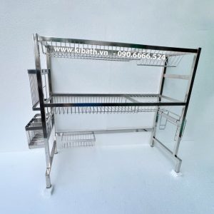 Kệ Để Bồn Rửa Chén 2 Tầng Kibath Inox 304 KB-973