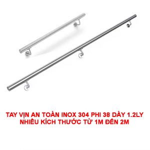 Tay Vịn An Toàn Phi 38 Inox 304 Dày 1.2Ly KB-925.38
